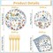 Cowboy Baby Shower Decorations Supplies, 96PCS Western Baby Shower Plates